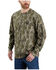 Image #1 - Carhartt Men's Loose Fit Heavyweight Long Sleeve Pocket Camo Logo Graphic T-Shirt, Moss Green, hi-res