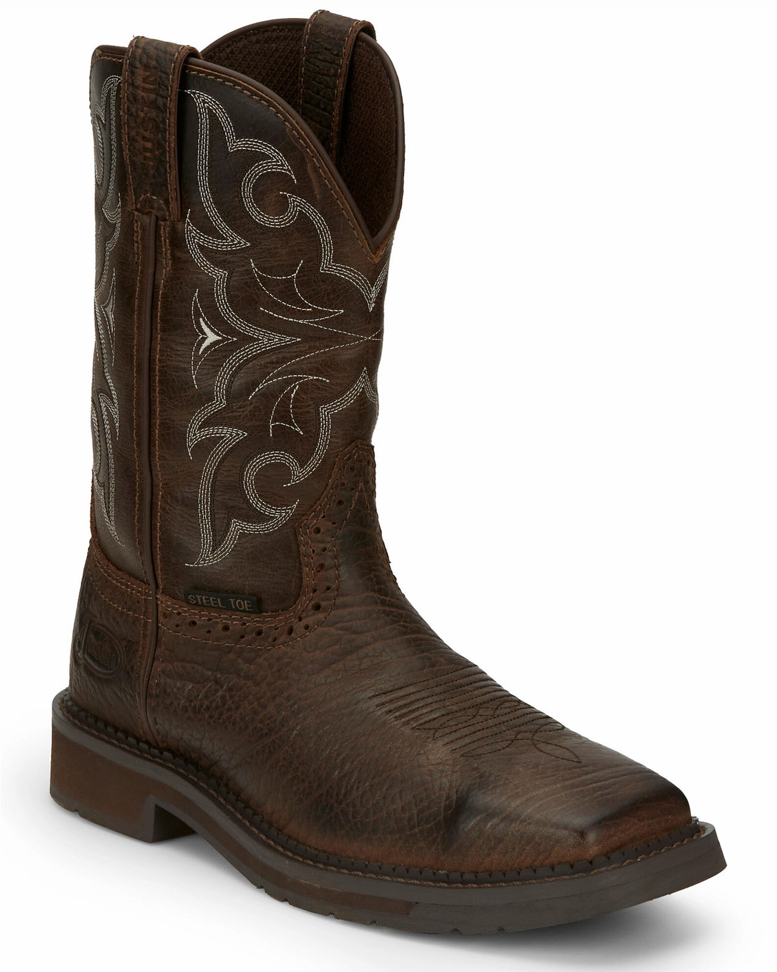 Justin's steel discount toe work boots