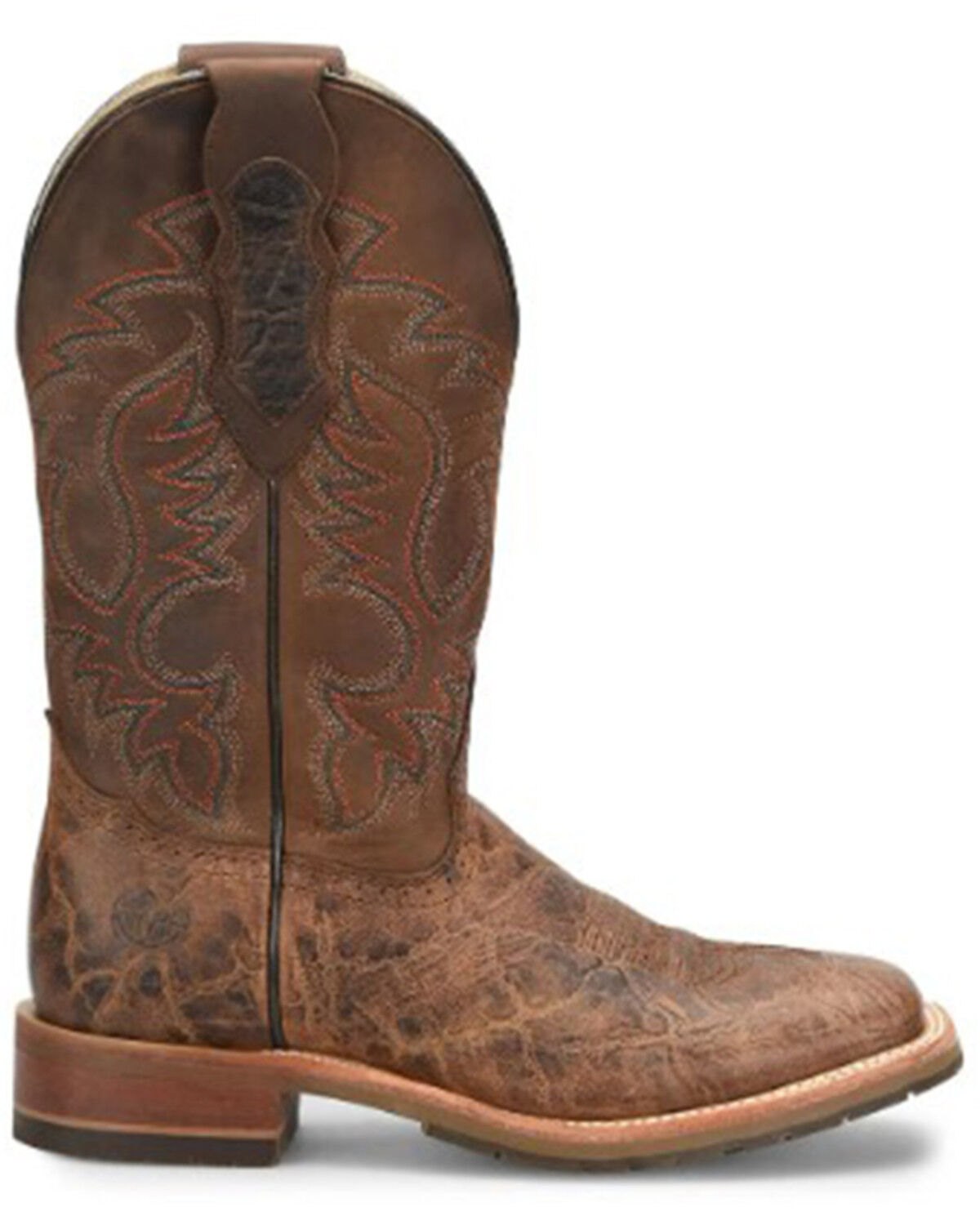 Image #2 - Double H Men's Bregman Western Boots - Broad Square Toe, Brown, hi-res