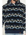 Image #3 - Rock & Roll Denim Men's Southwestern Print Berber Hooded Sweatshirt, Blue, hi-res