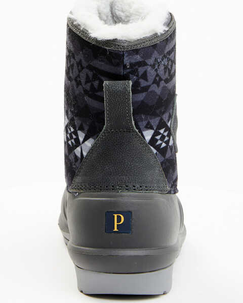 Image #5 - Pendleton Women's Lace-Up Boots - Round Toe, Jet Black, hi-res