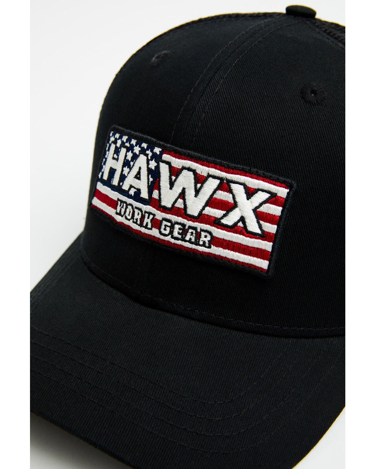 Image #2 - Hawx Men's American Flag Patch Ball Cap, Black, hi-res