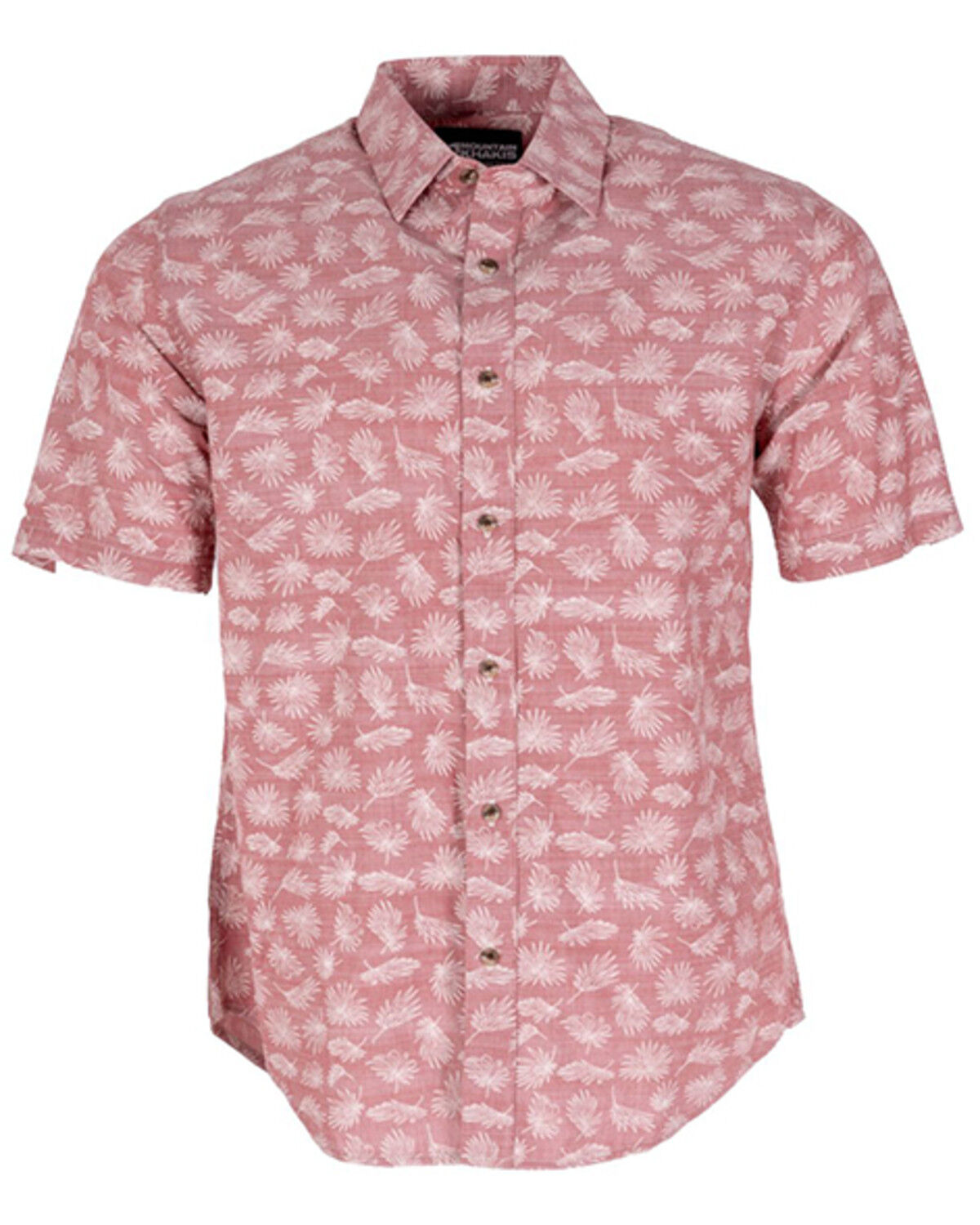 Image #1 - Mountain Khakis Men's Basin Short Sleeve Button-Down Shirt, Pink, hi-res