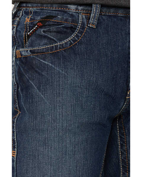 Image #2 - Ariat Men's FR M5 Straight Leg Work Jeans, Blue, hi-res