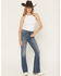 Image #1 - Shyanne Women's Ivy Medium Wash High Rise Bootcut Stretch Denim Jeans, Medium Wash, hi-res
