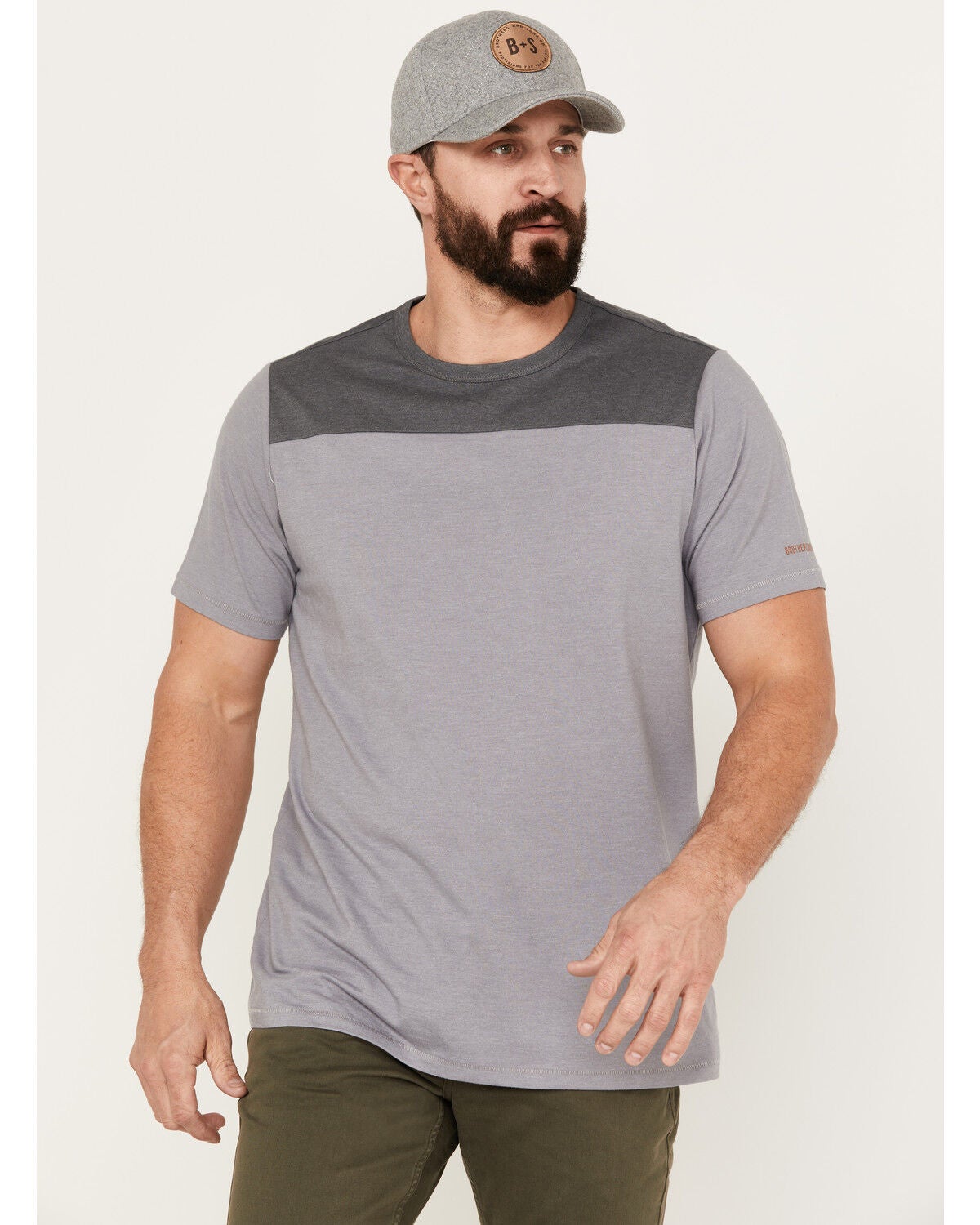 Brothers and Sons Men's Football Short Sleeve T-Shirt, Dark Grey, hi-res
