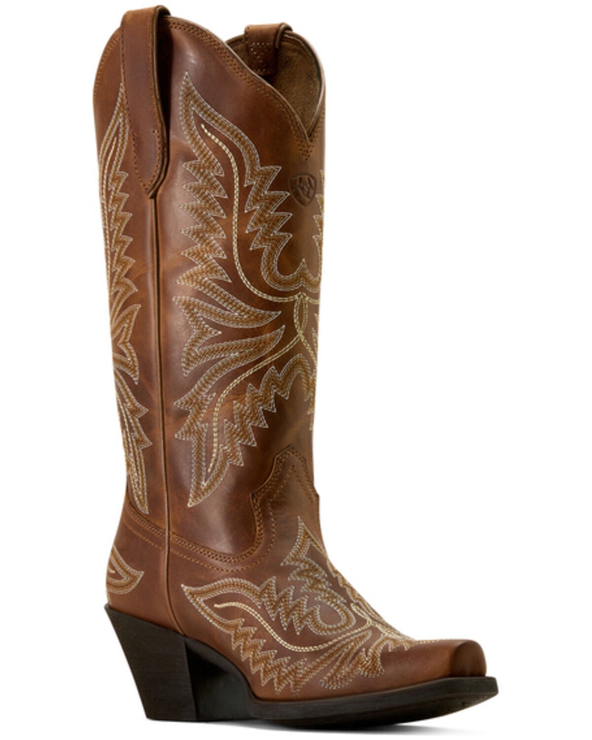Ariat Women's Round Up Collins Western Boots - Snip Toe, Brown, hi-res