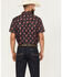 Image #4 - Rock & Roll Denim Men's Boot Barn Exclusive Tek Cactus Short Sleeve Snap Stretch Western Shirt, Black, hi-res