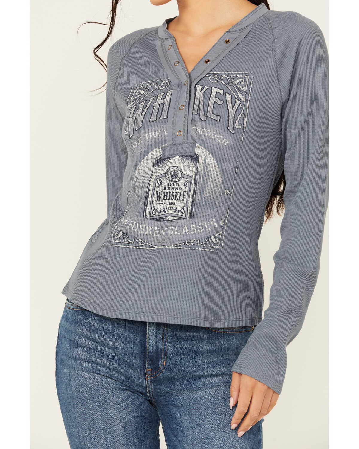 Image #3 - Cleo + Wolf Women's Tequila Graphic Long Sleeve Thermal, , hi-res