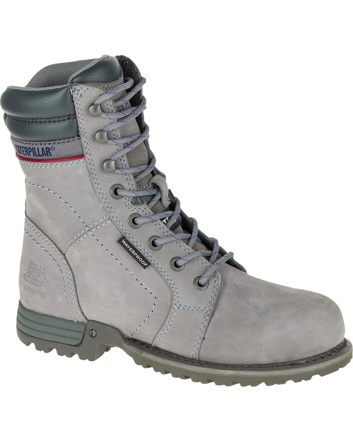 grey caterpillar boots