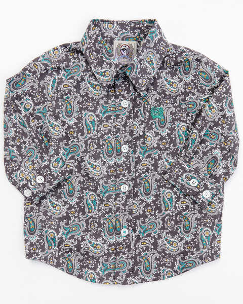 Cinch Boy's Infant, Toddler & Youth Black & Blue Geometric Print Western  Shirt MTW7062259 MTW7061259 MTW7060259