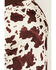 Image #4 - Rock & Roll Denim Women's Satin Cowhide Print Midi Skirt, Natural, hi-res