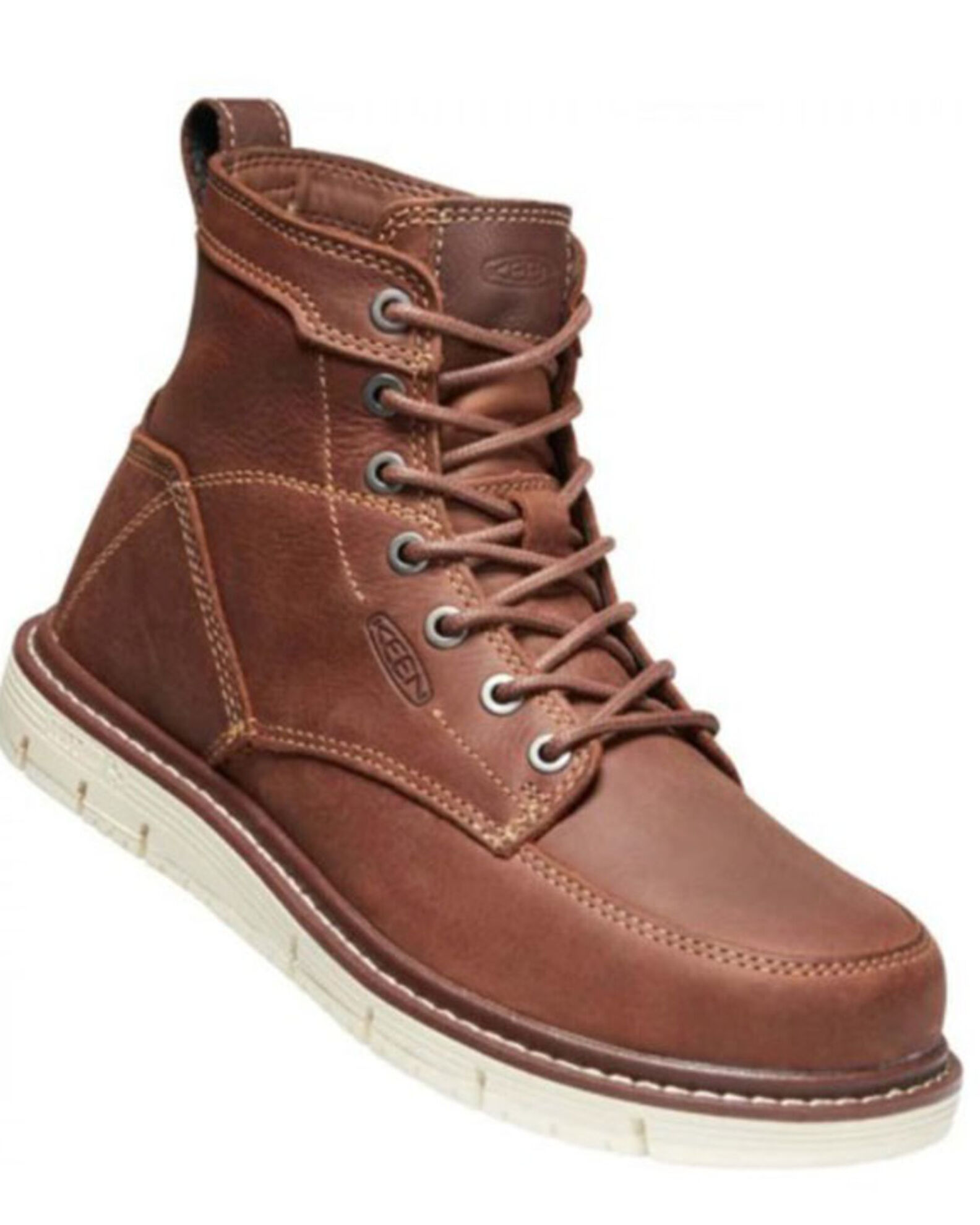 Image #1 - Keen Women's San Jose Work Boots - Soft Toe, Brown, hi-res