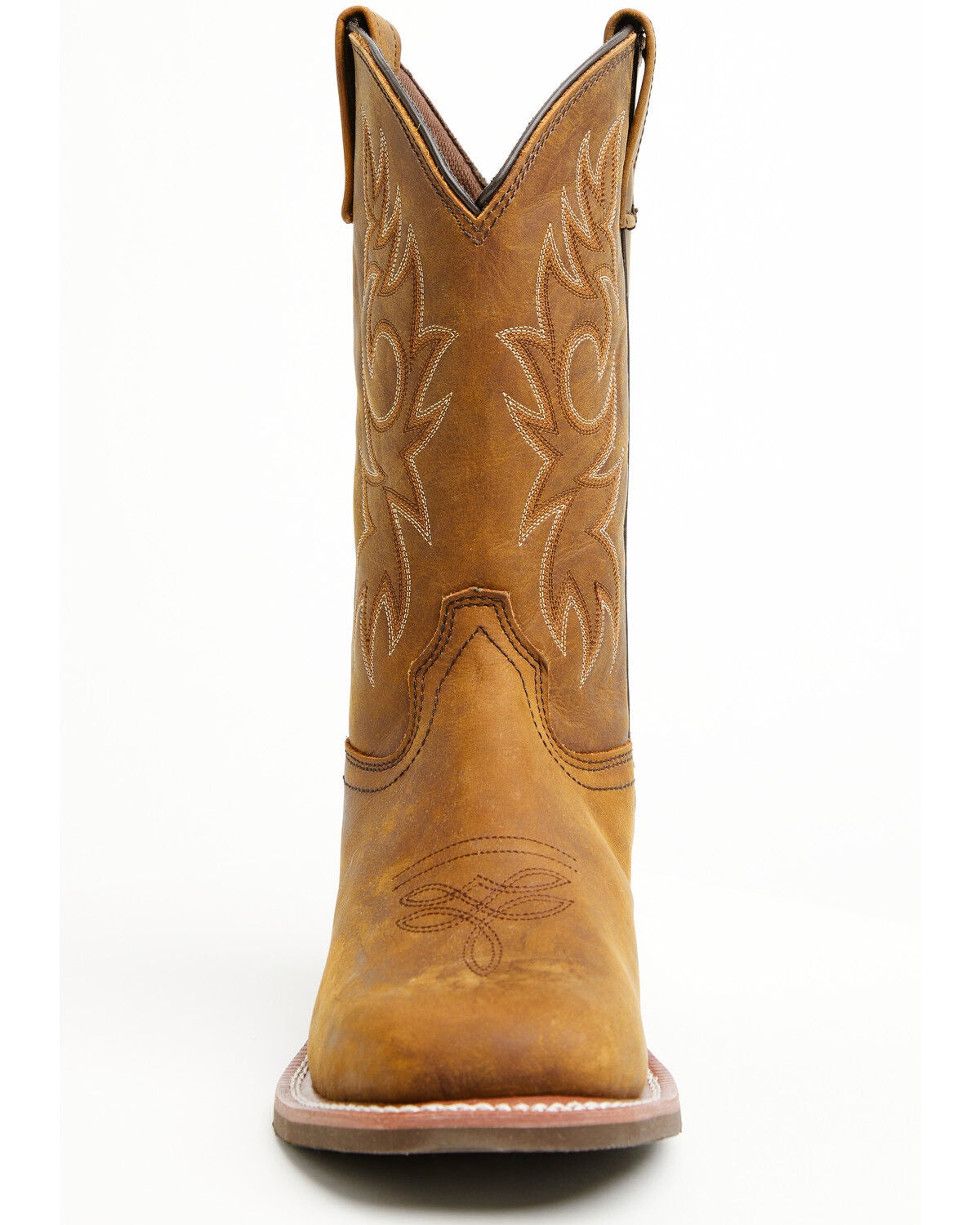 Image #4 - Ad Tec Men's Oiled Western Boots - Square Toe, Brown, hi-res