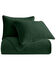 HiEnd Accents Emerald Stonewashed Cotton & Velvet 3-Piece Full/Queen Quilt Set , Green, hi-res