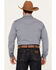Image #4 - Cody James Men's Trainer Plaid Print Long Sleeve Snap Western Shirt - Tall, Navy, hi-res