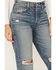 Image #2 - Ariat Women's Medium Wash Ultra High Rise Tomboy Relaxed Straight Jeans , , hi-res