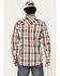 Image #4 - Moonshine Spirit Men's Fightin Plaid Print Long Sleeve Snap Western Shirt, Blue, hi-res