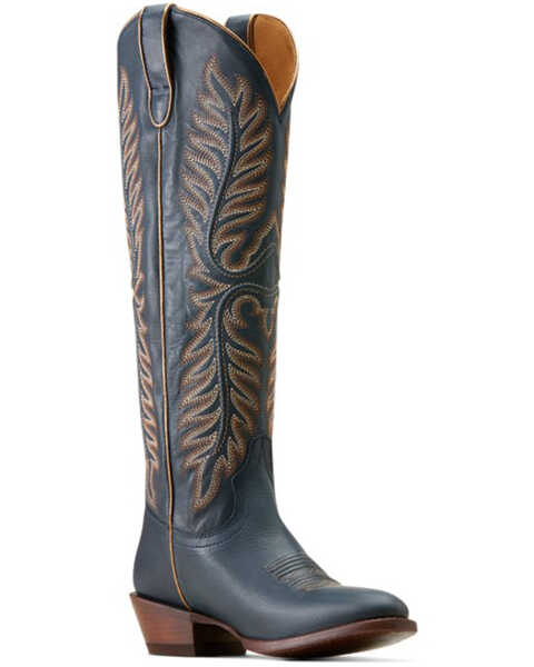 Image #1 - Ariat Women's Belle Stretchfit Tall Western Boots - Medium Toe , Blue, hi-res