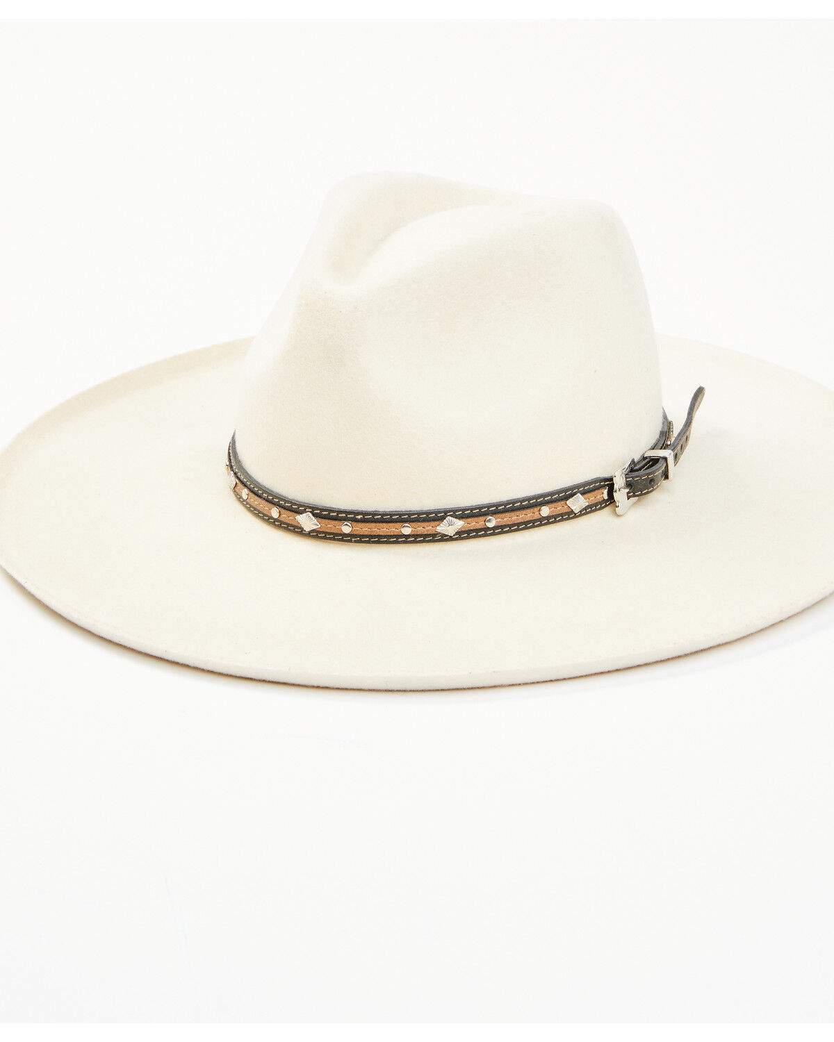 Image #2 - Cody James Men's Diamond Concho Hat Band, Brown, hi-res