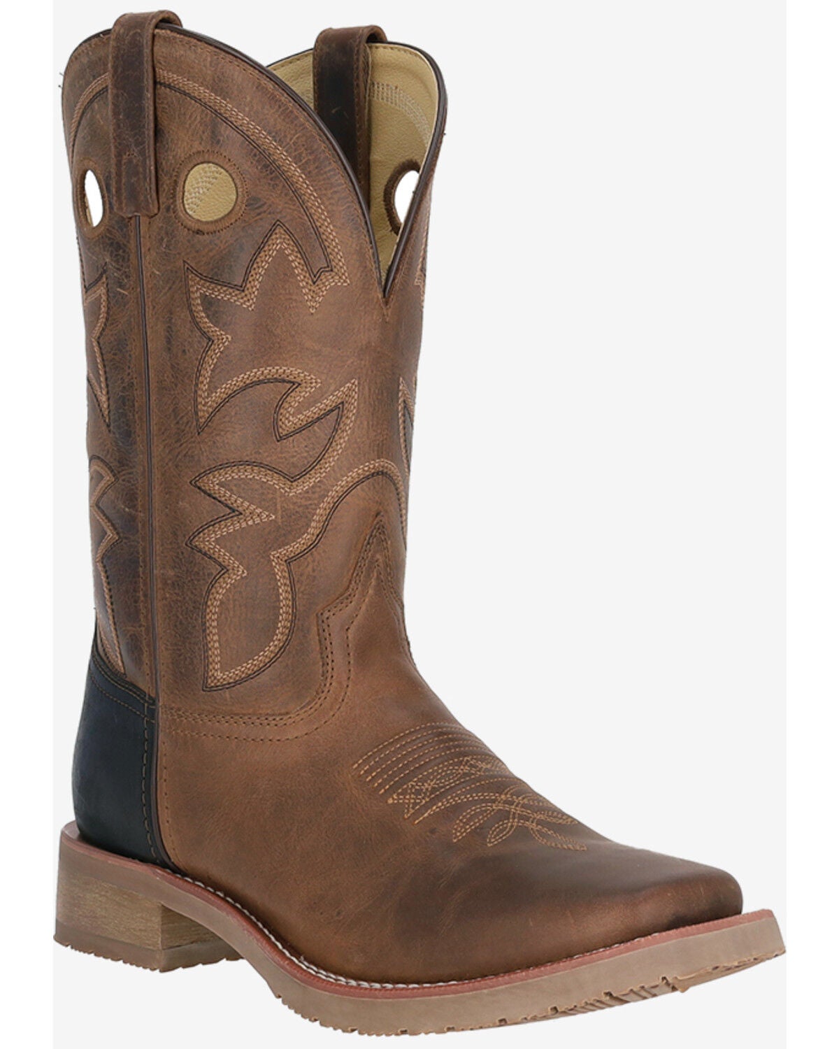 Smoky Mountain Men's Parker Performance Western Boots - Broad Square Toe, Brown, hi-res
