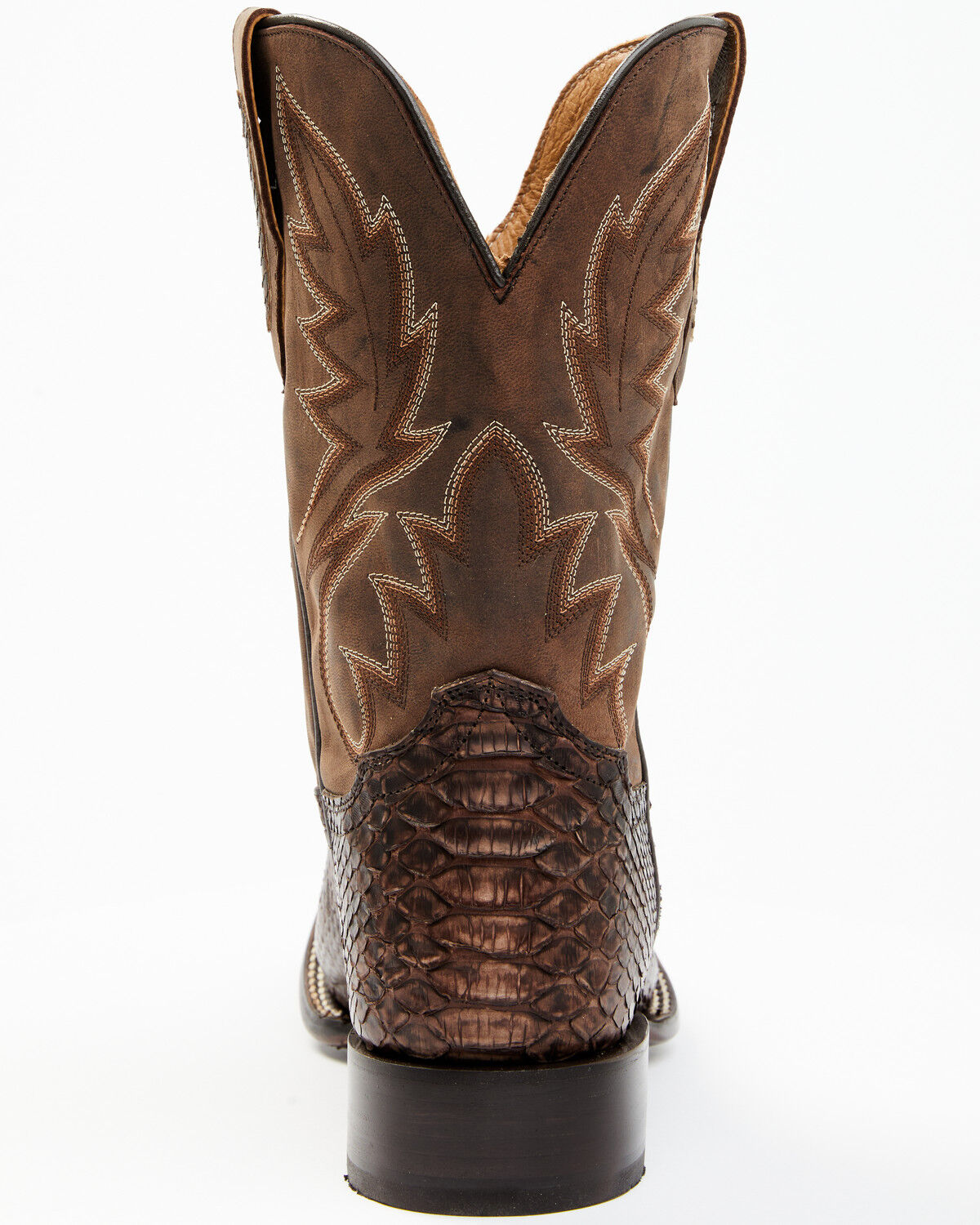 Image #5 - Cody James Men's Exotic Snake Western Boots - Broad Square Toe, Chocolate, hi-res