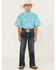 Image #1 - Hooey by Rock & Roll Denim Boys' Dark Wash Barbed Revolver Straight Stretch Denim Jeans, Blue, hi-res