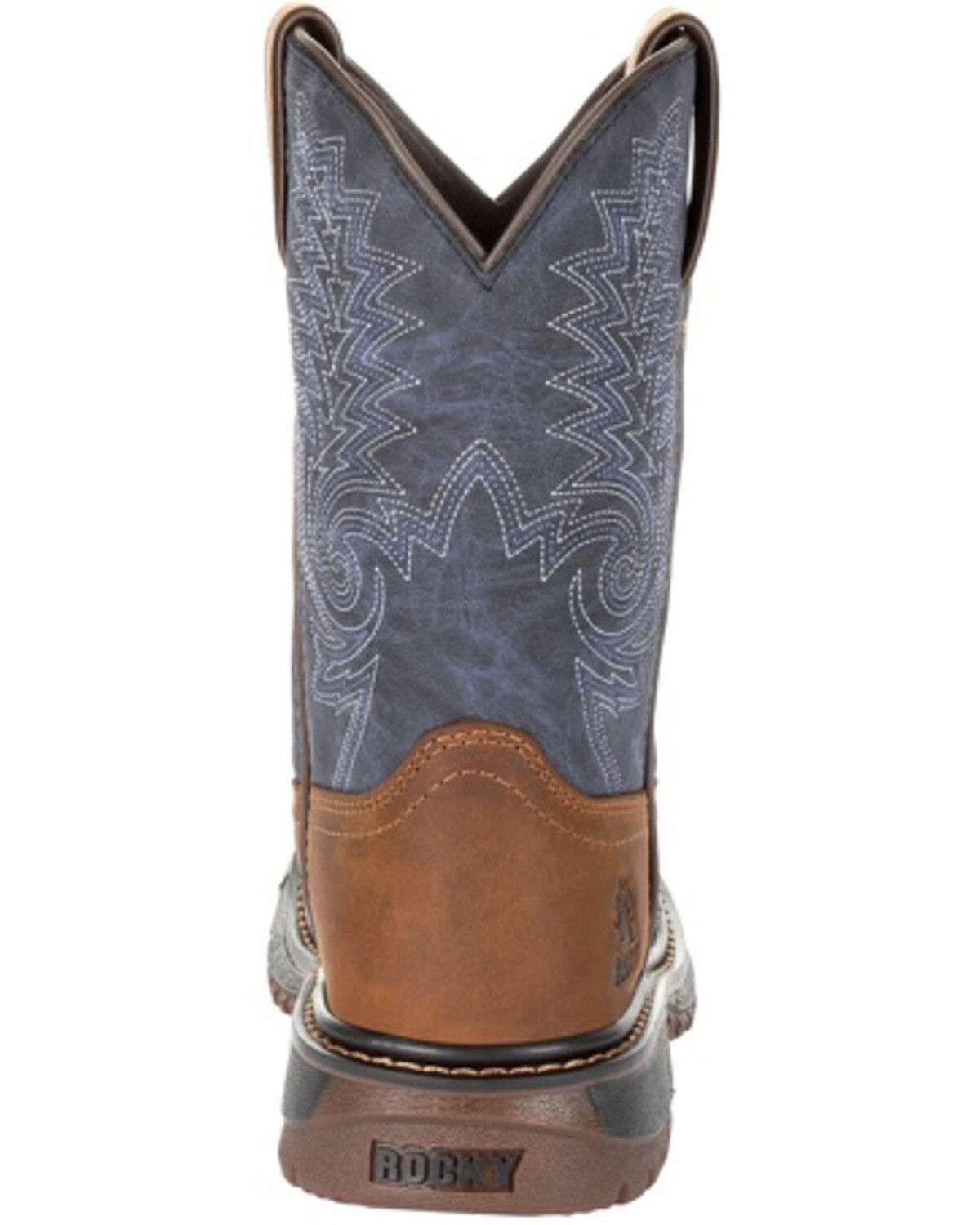 Image #4 - Rocky Boys' Ride FLX Western Boots - Square Toe, Brown, hi-res
