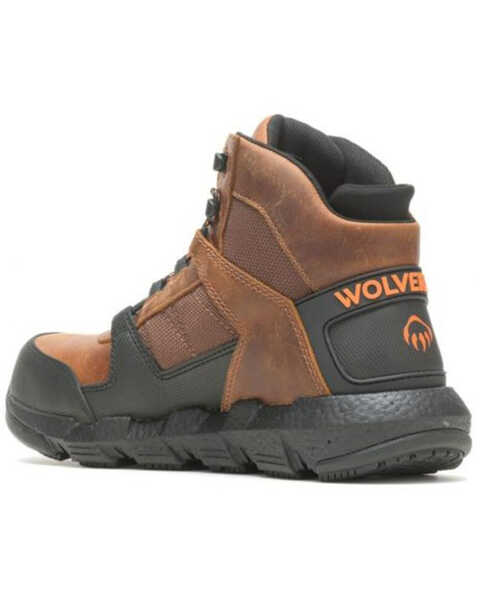 Image #2 - Wolverine Men's 6" Rev Ultraspring™ Durashocks® Vent Carbonmax™ Work Boots - Composite Toe, Brown, hi-res
