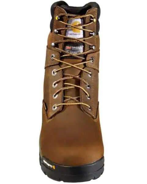 Image #5 - Carhartt Men's Ground Force Waterproof Work Boots - Composite Toe, Brown, hi-res