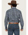 Image #4 - Roper Men's Amarillo Paisley Print Long Sleeve Button-Down Western Shirt, Blue, hi-res