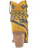 Image #5 - Dingo Women's Suede Bandida Western Booties - Medium Toe , Yellow, hi-res