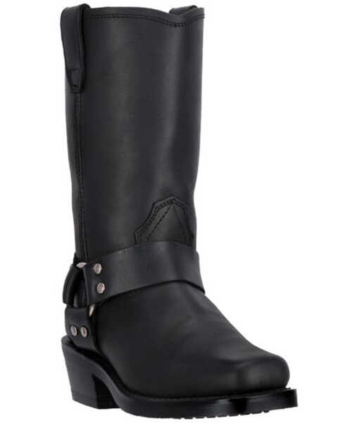 Image #1 - Dingo Women's Molly Harness Boots - Square Toe , Black, hi-res