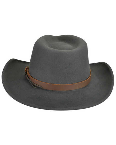 Bailey Men's Caliber Wool Felt Outback Hat, Grey, hi-res