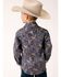 Image #2 - Roper Boys' Amarillo Paisley Print Long Sleeve Pearl Snap Western Shirt, Multi, hi-res