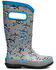 Image #2 - Bogs Boys' Pixel Shark Rainboots, Multi, hi-res