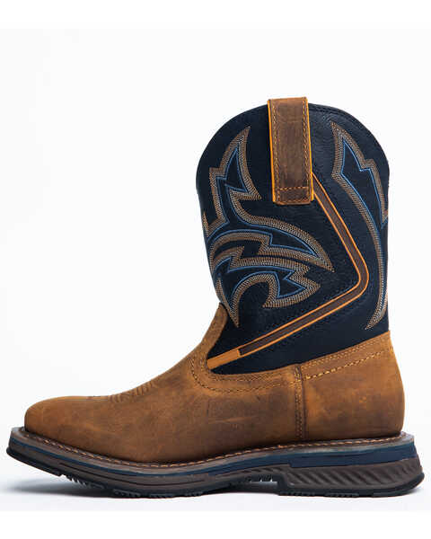 Image #3 - Cody James Men's Disruptor Western Work Boots - Soft Toe, Brown, hi-res