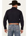 Image #4 - Rough Stock by Panhandle Men's Striped Long Sleeve Snap Western Shirt, Black, hi-res