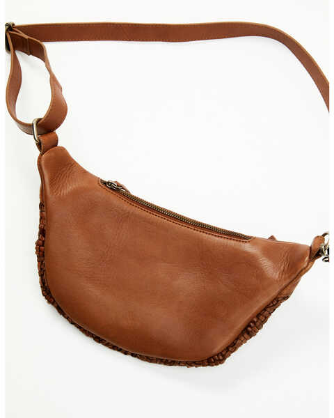 Image #4 - Shyanne Women's Western Heritage Woven Leather Sling Bag , Brown, hi-res