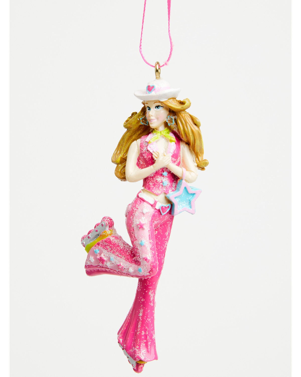 Image #1 - Kurt Adler Roller Skating Doll Ornament, Multi, hi-res