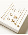 Image #1 - Shyanne Women's Bow Earring Set - 6 Piece, Gold, hi-res
