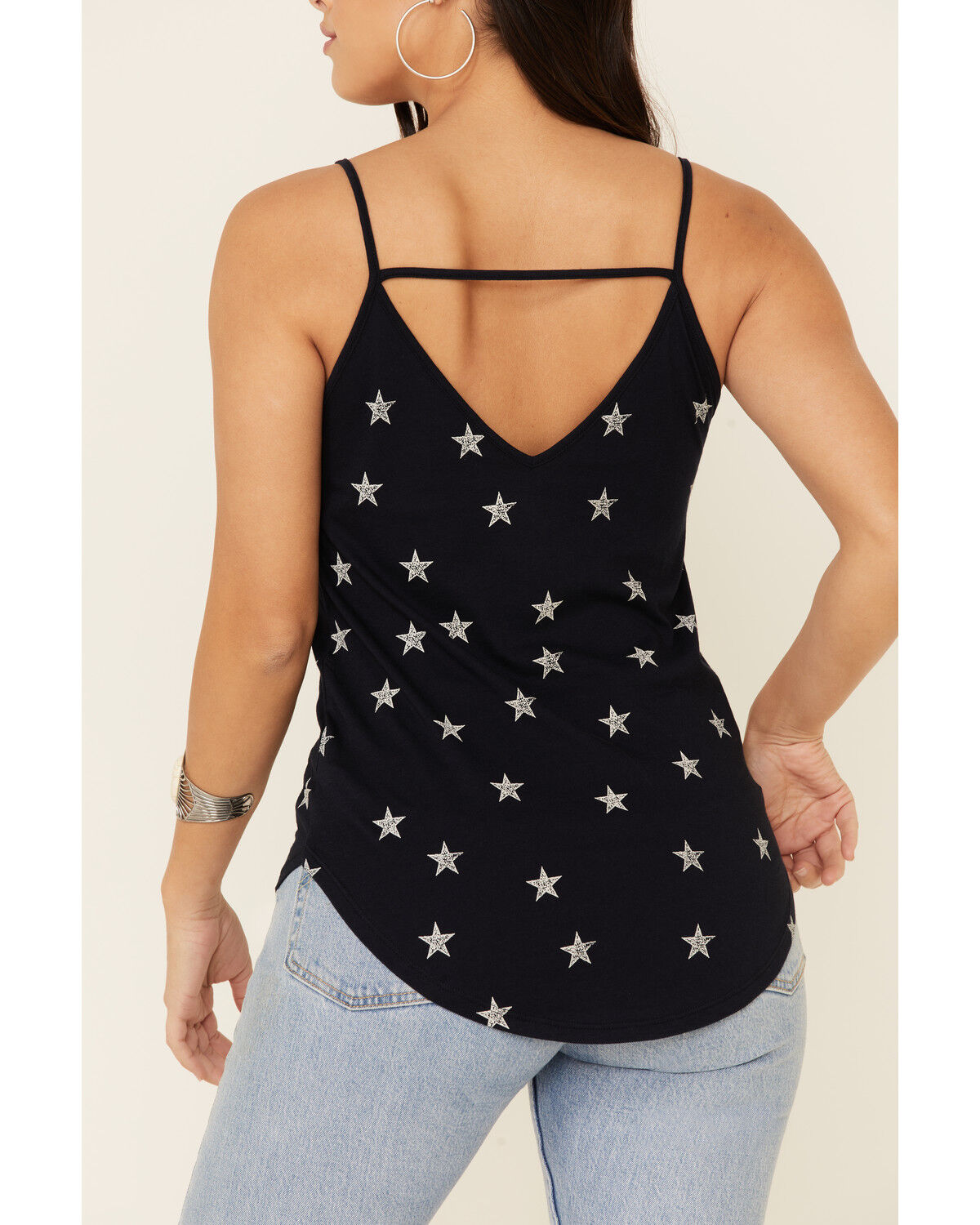 Image #5 - Shyanne Women's Star Print Cami, Navy, hi-res