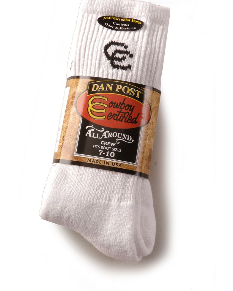 Dan Post Men's Cowboy Certified Crew Socks (2-Pack) - Sizes 7-10 | Sheplers