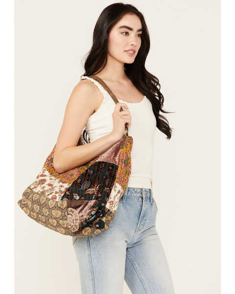 Cleo + Wolf Women's Patchwork Tote, Multi, hi-res