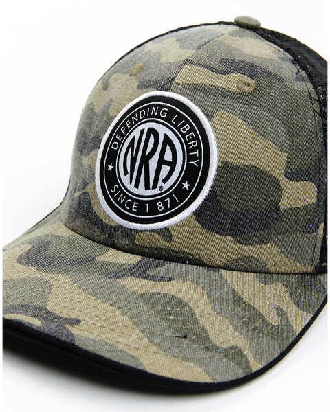 Image #2 - NRA Men's Camo NRA Defending Liberty Patch Mesh Back Cap, Camouflage, hi-res