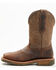 Image #3 - Double H Men's 11" Domestic I.C.E.™ Saddle Vamp Performance Western Boots - Broad Square Toe, Beige, hi-res