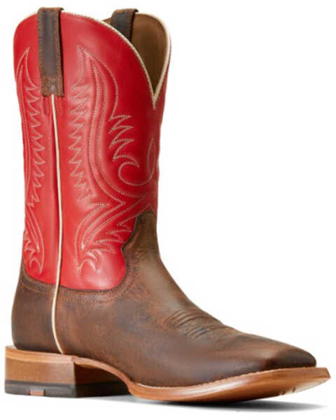 Image #1 - Ariat Men's Circuit Paxton Western Boots - Broad Square Toe, Brown, hi-res