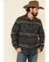 Image #1 - Rock & Roll Denim Men's Jacquard Southwestern Print Border Jacket, Grey, hi-res