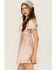 Image #2 - Originality Women's Emma Satin Mini Dress, Rose, hi-res