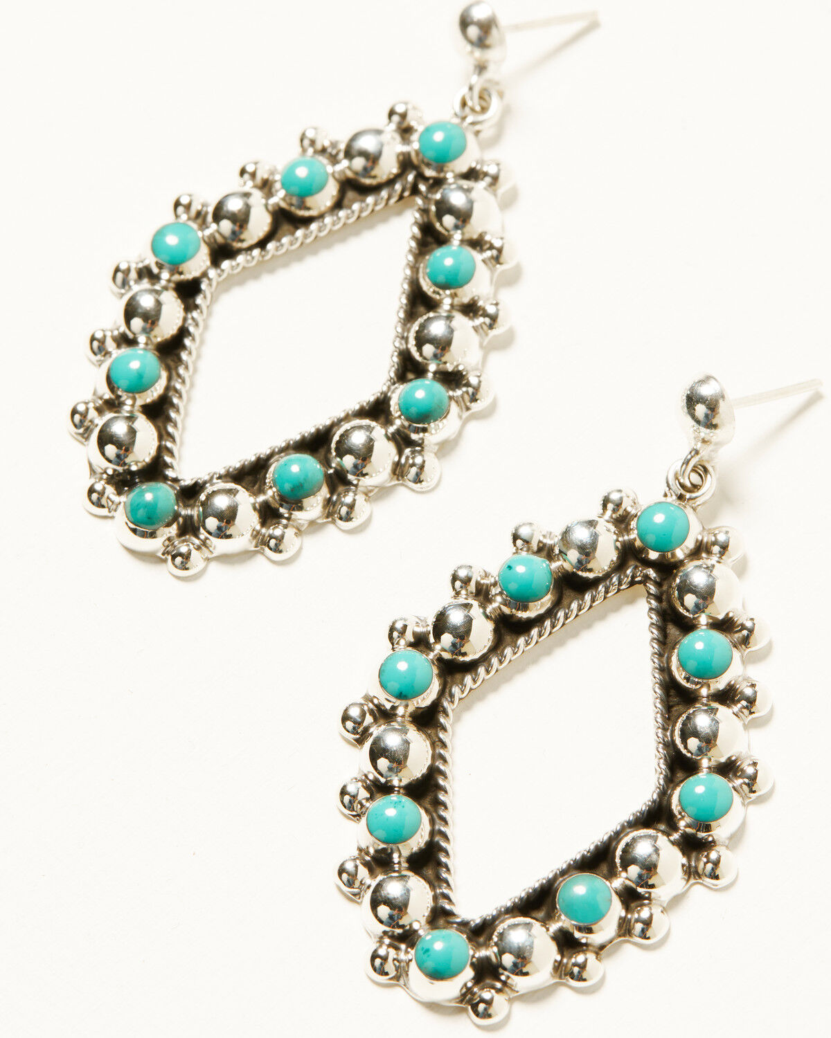 Image #3 - Paige Wallace Women's Diamond Earrings, Silver, hi-res